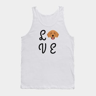 Golden Retriever Love Tank Top